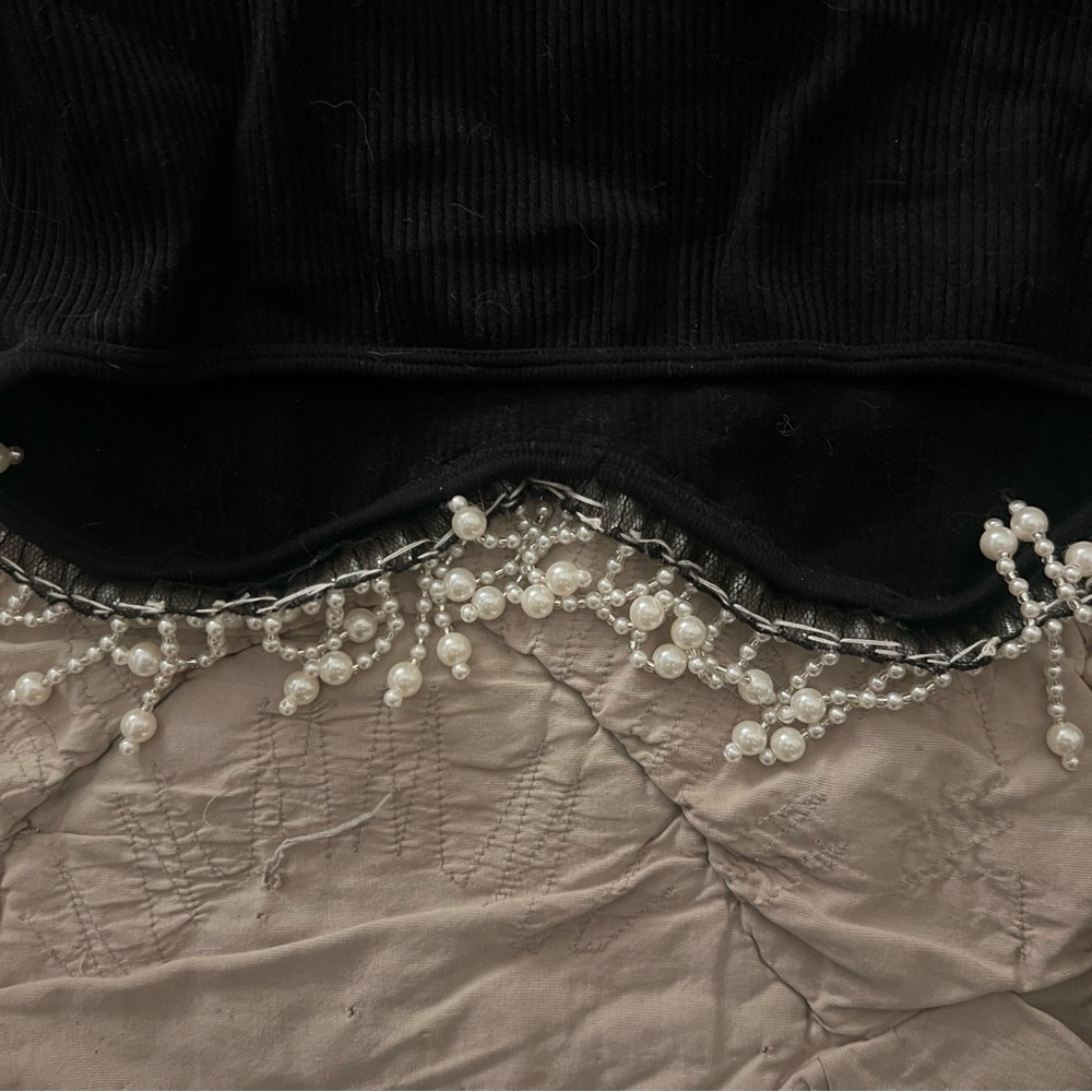 Zara Beaded Crop Long-Sleeve - Picture 5 of 7